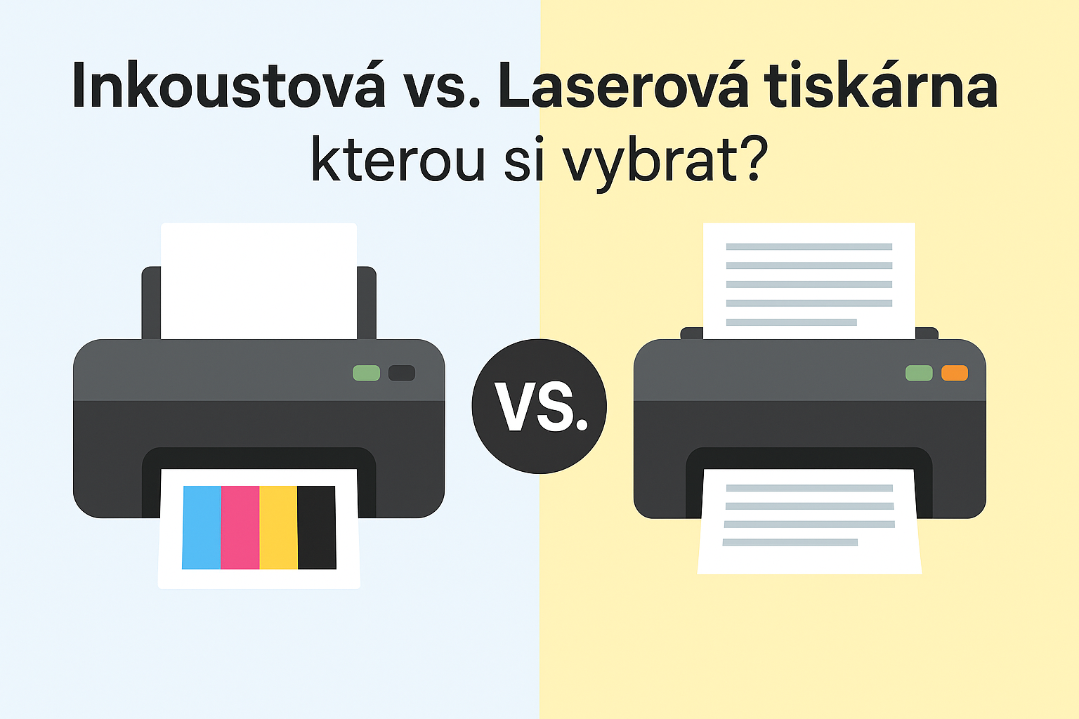🖨️ Jak vybrat tiskárnu: inkoustovou nebo laserovou?